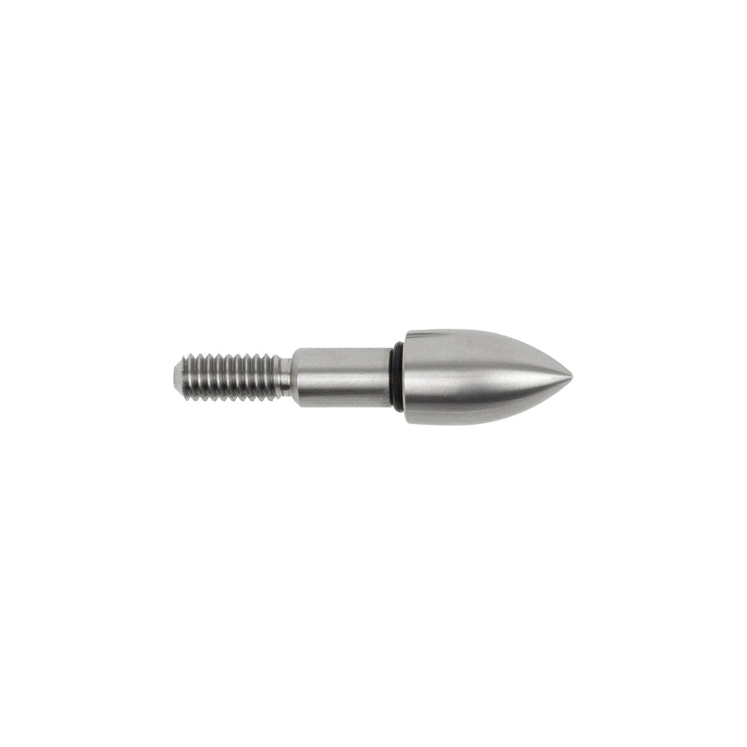 Bohning Point Screw In Bullet Point 100 Grains 5/16 Shaft OD 21/64 Point OD with O Ring - 12 Pack 100grains
