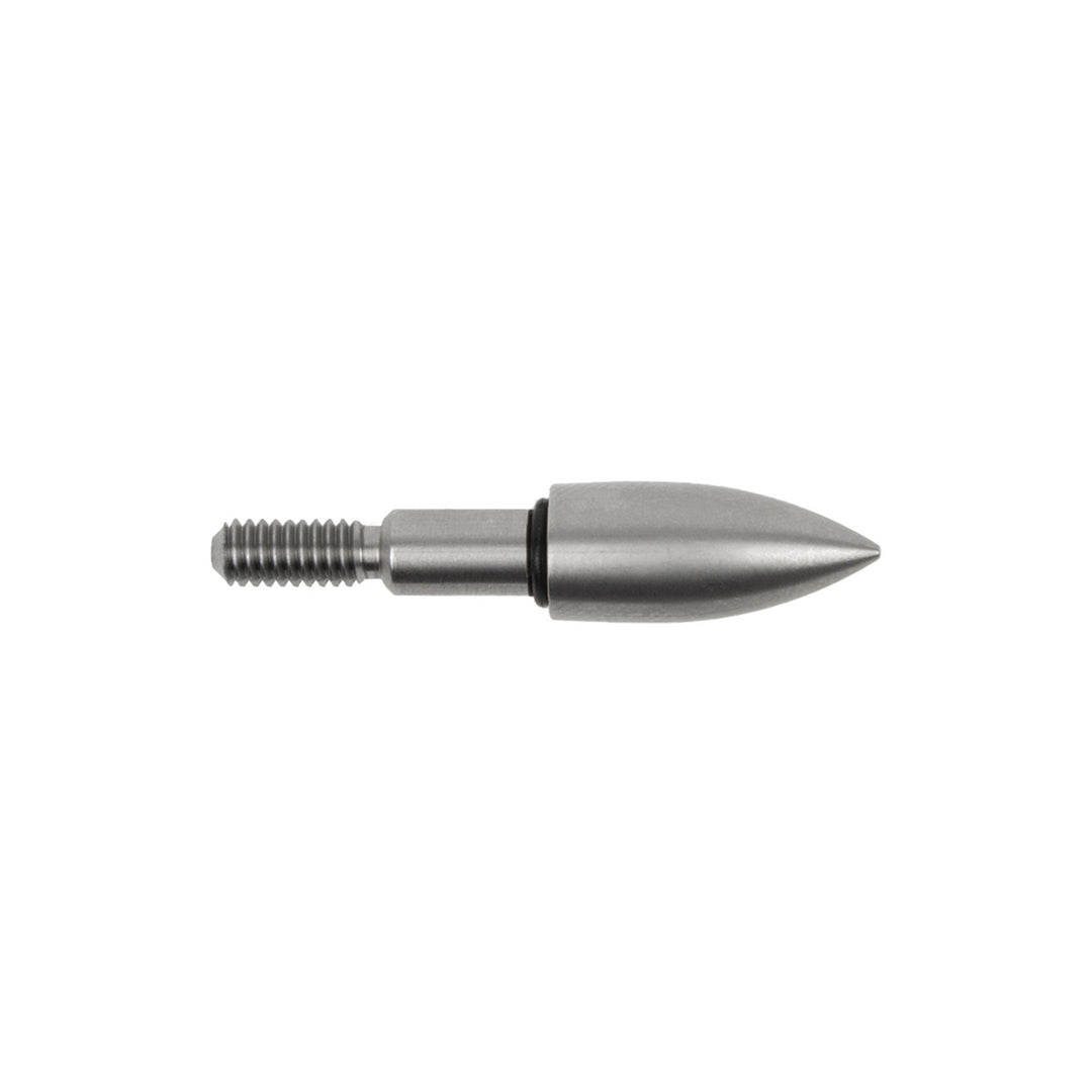 Bohning Point Screw In Bullet Point 125 Grains 5/16 Shaft OD 21/64 Point OD with O Ring - 12 Pack 125grains