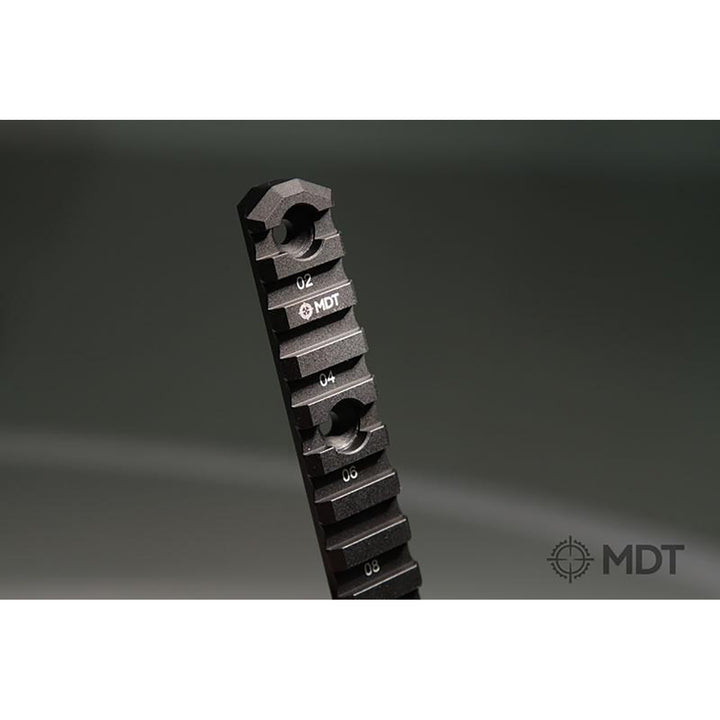 MDT M-LOK Aluminium Pic Rail - 5inch with Sling Swivels Black