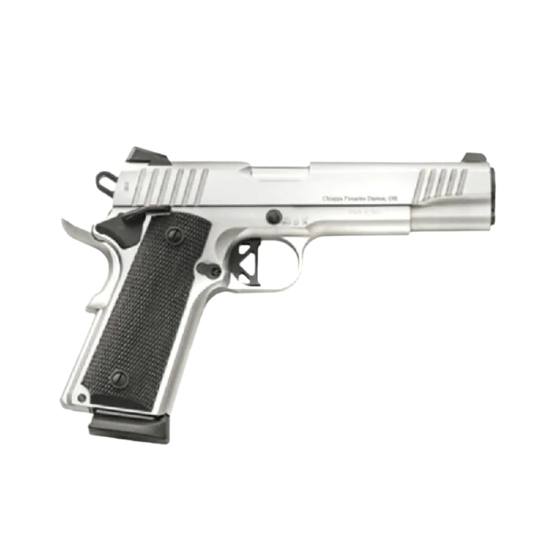 Chiappa 1911 Semi-Auto Pistol Superior Grade Chrome - 9mm Luger