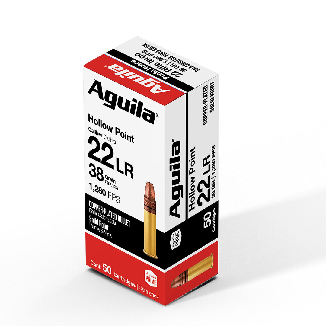 Aguila Super Extra .22LR 38gr CP HP Rimfire Ammo - 50 Rounds