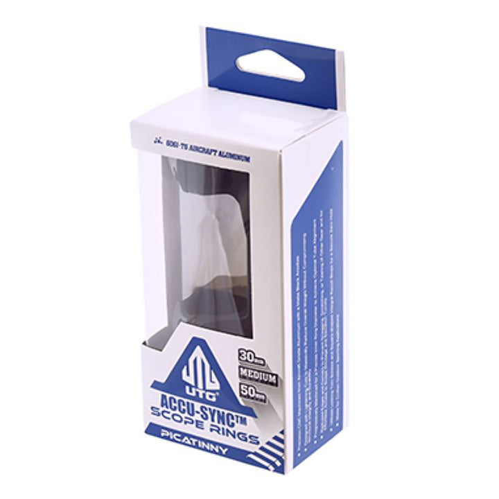 Leapers 30mm Medium Off-Set Picatinny Mount Rings