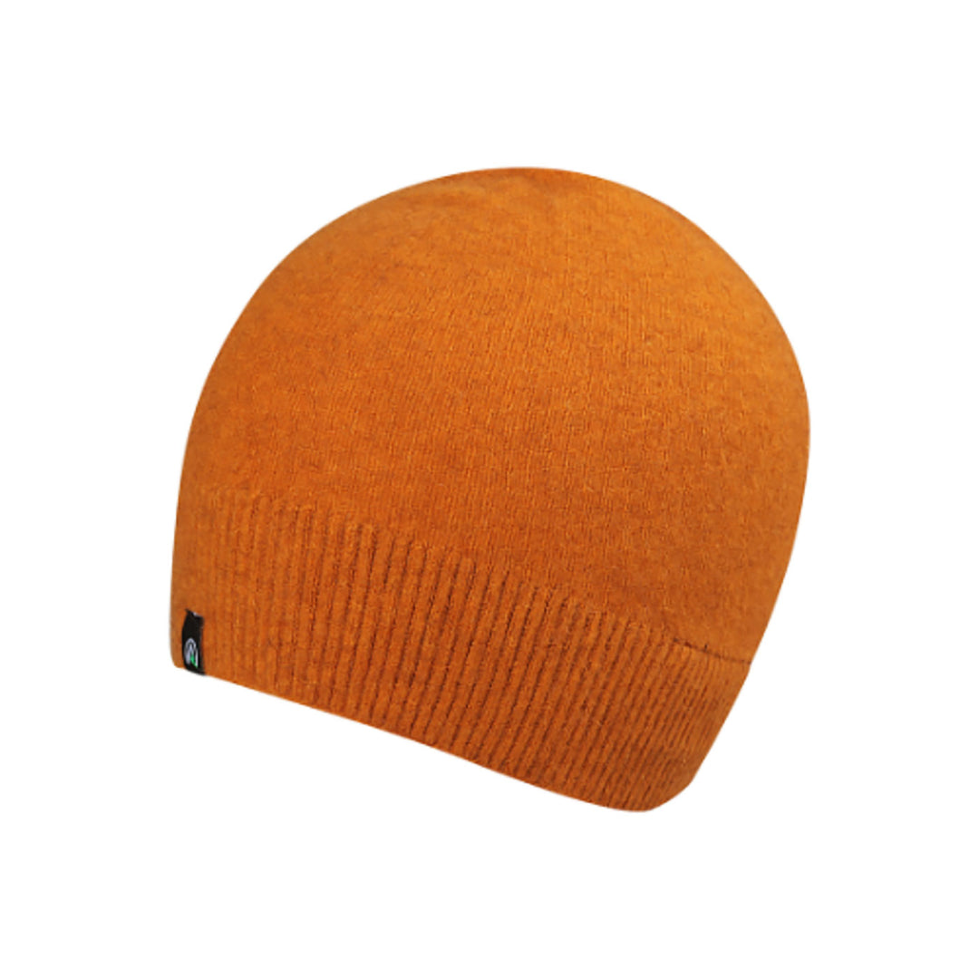 Ridgeline Lambswool Ribbed Beanie Orange