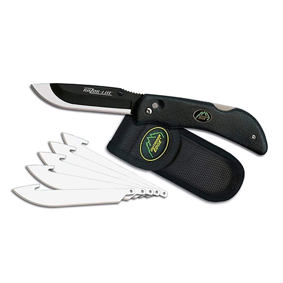 Outdoor Edge Razor-Lite Black + 5 Spare Blades Orange