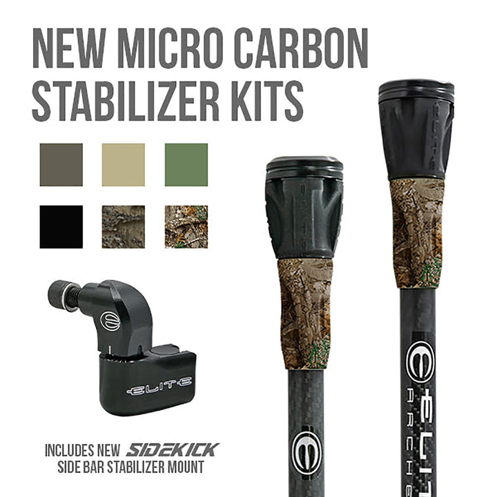 Elite Carbon Micro Stabilizer Kit - 8/ - 10in Black