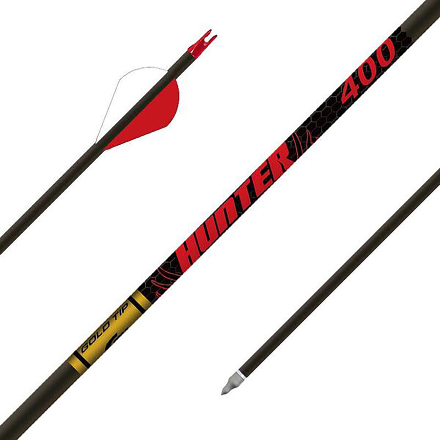 Gold Tip Hunter Raptor Fletched Arrows - 6pk