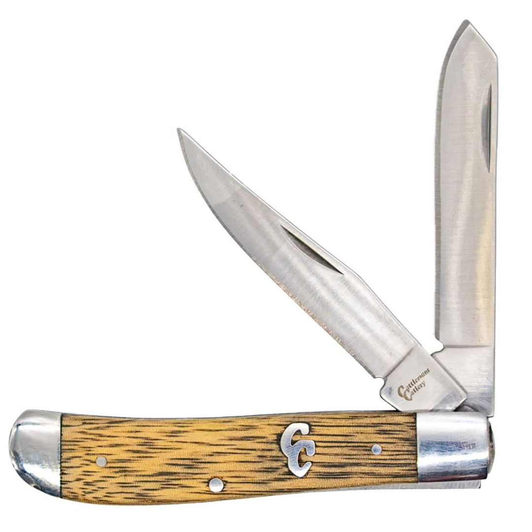 American Buffalo Sagebrush Trapper Wood 2 Blade