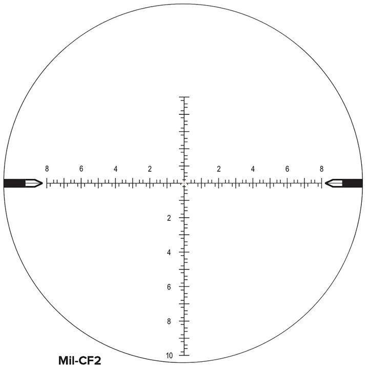 Nightforce NX8 - 2.5-20X50mm F2 - ZeroStop - .1 Mil-Radian - DigIllum - PTL - Mil-CF2 Rifle Scope