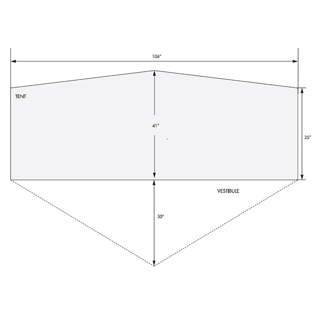 Argali Owyhee 1P Tent - Fly Steel Grey