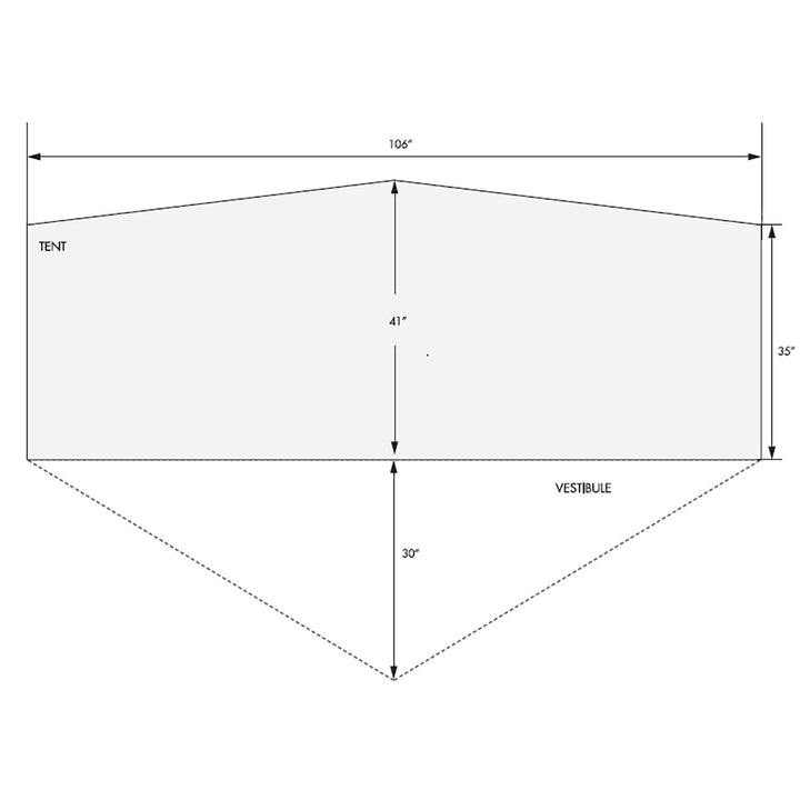 Argali Owyhee 1P Tent - Fly Steel Grey