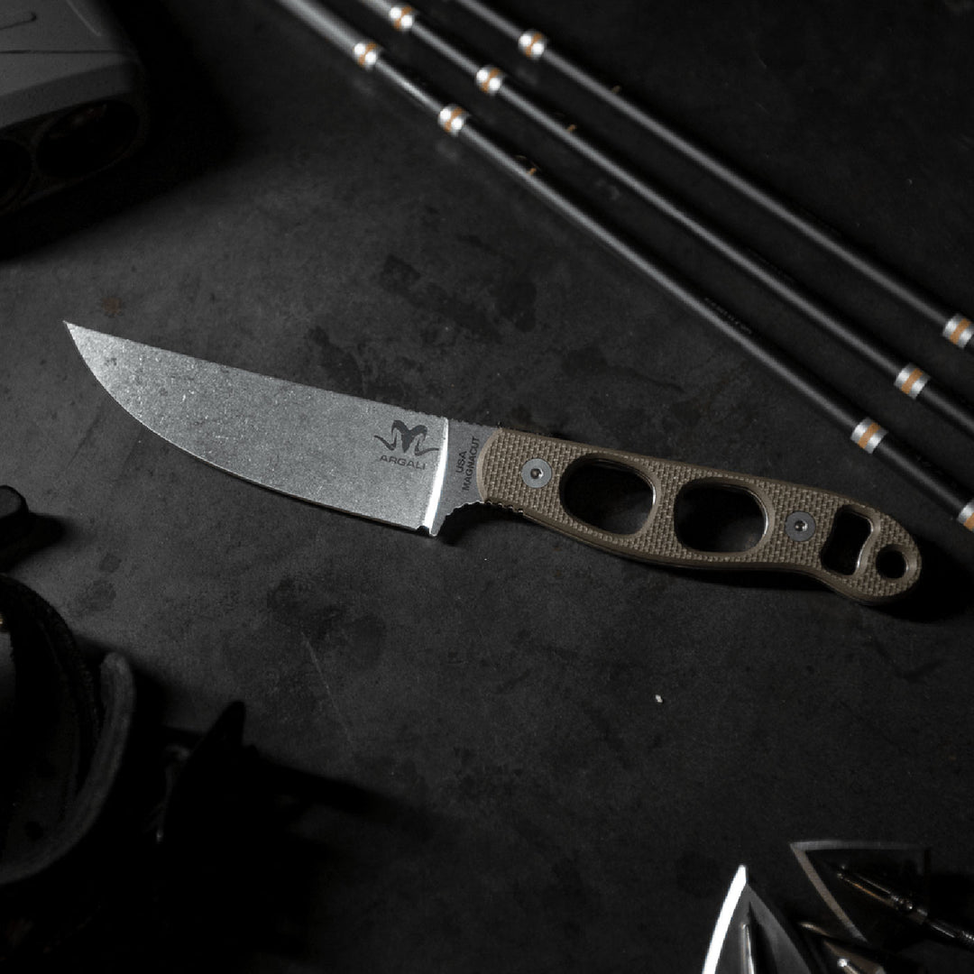 Argali Sawtooth Knife OD Green