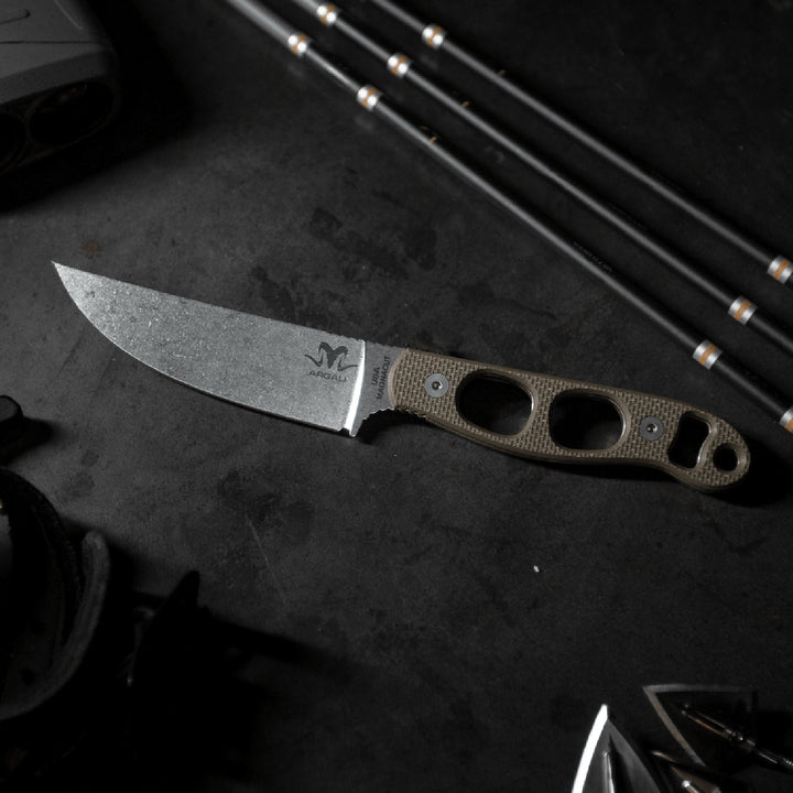 Argali Sawtooth Knife OD Green