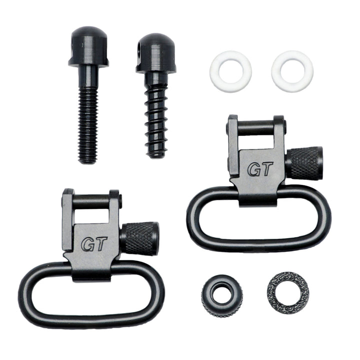 GrovTec Machine & Wood Screws Set Black Oxide Finish - 1.25 Loops Pair