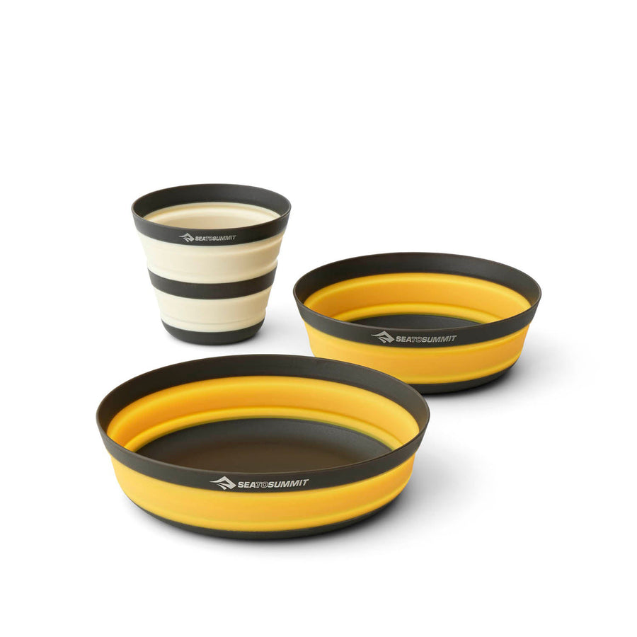 Sea to Summit Frontier Ultralight Collapsible Dinnerware Set - 3pc Blue