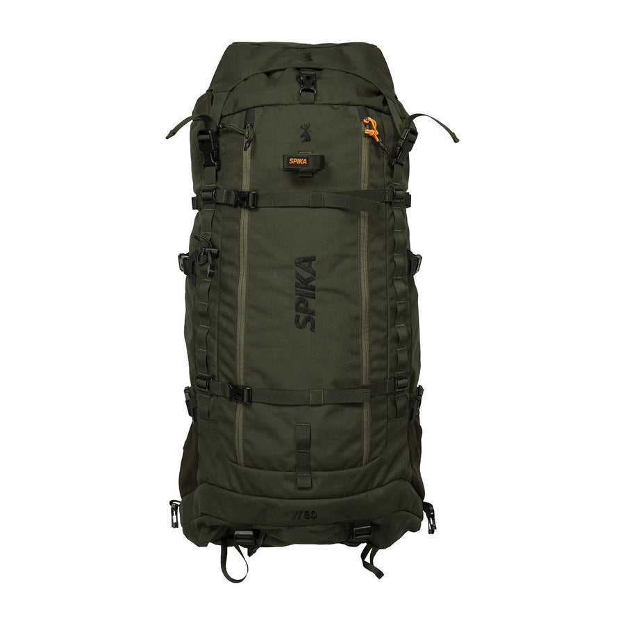 Spika Drover II Hauler Pack with Frame - 80L 80L / Olive