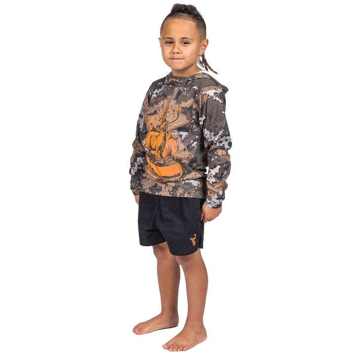 Hunters Element Kids Tyro Roar Tee - Hooded