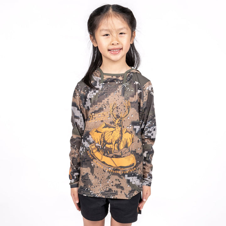 Hunters Element Kids Tyro Roar Tee - Hooded