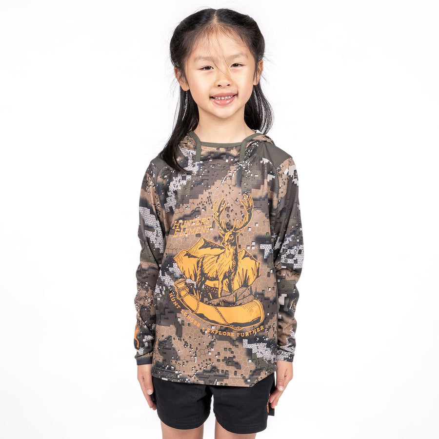 Hunters Element Kids Tyro Roar Tee - Hooded