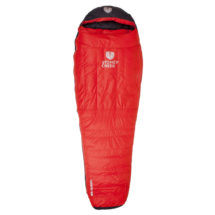Stoney Creek Black Stag 1000 Sleeping Bag Black/Blood Orange