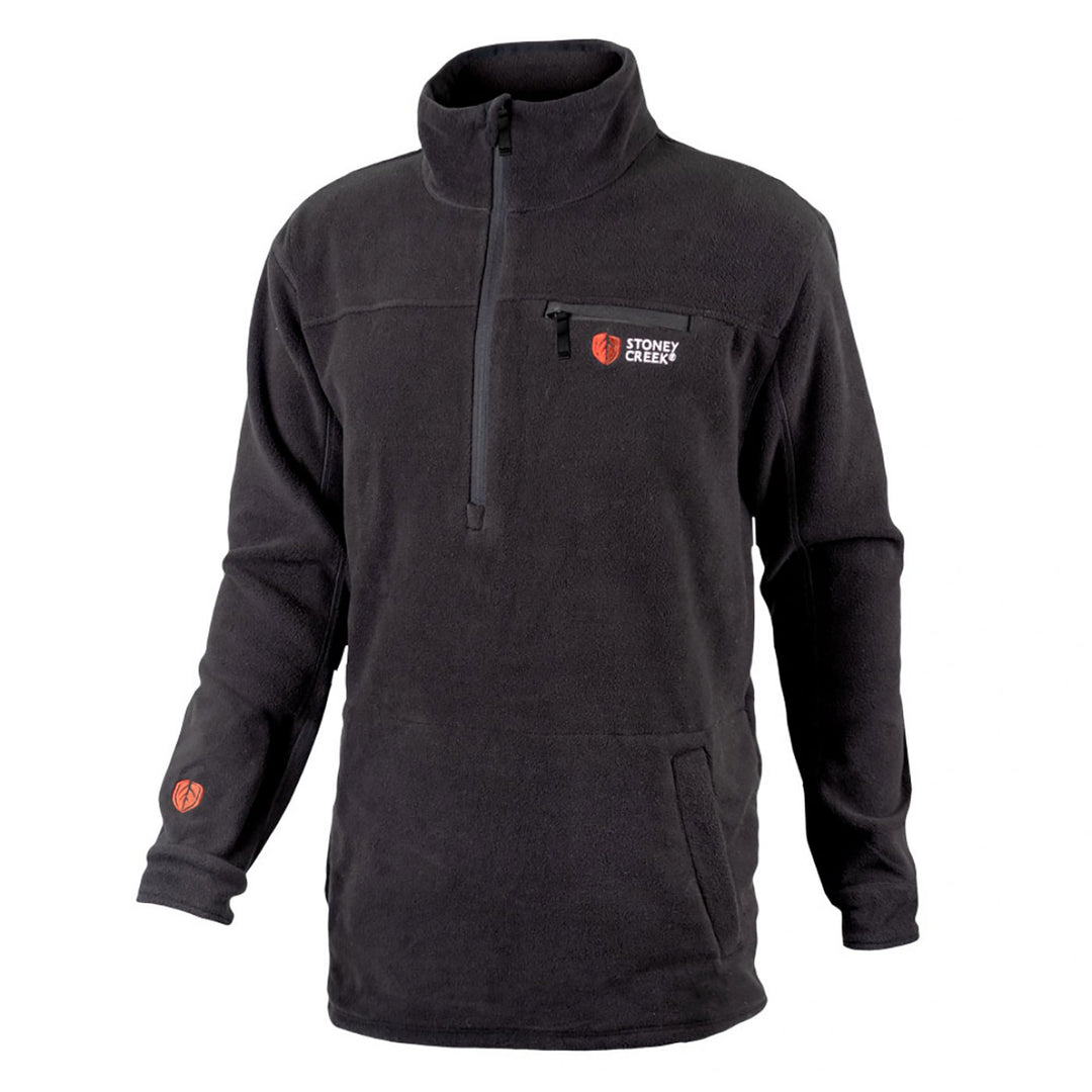 Stoney Creek Quarter Zip Top 2XL / Black