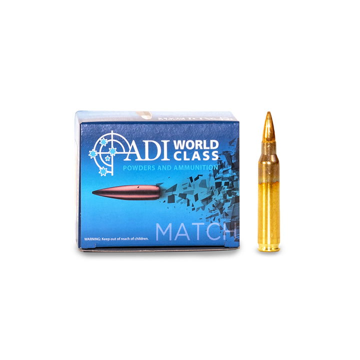 ADI WORLD CLASS 223REM 69GR Sierra Match King Centrefire Ammo - 5 Rounds .223 REM