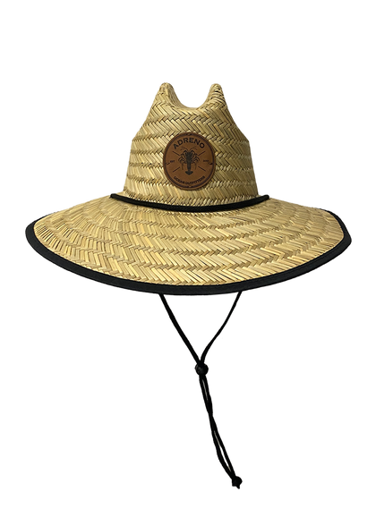 Adreno Straw Hat - Leather Cray Badge