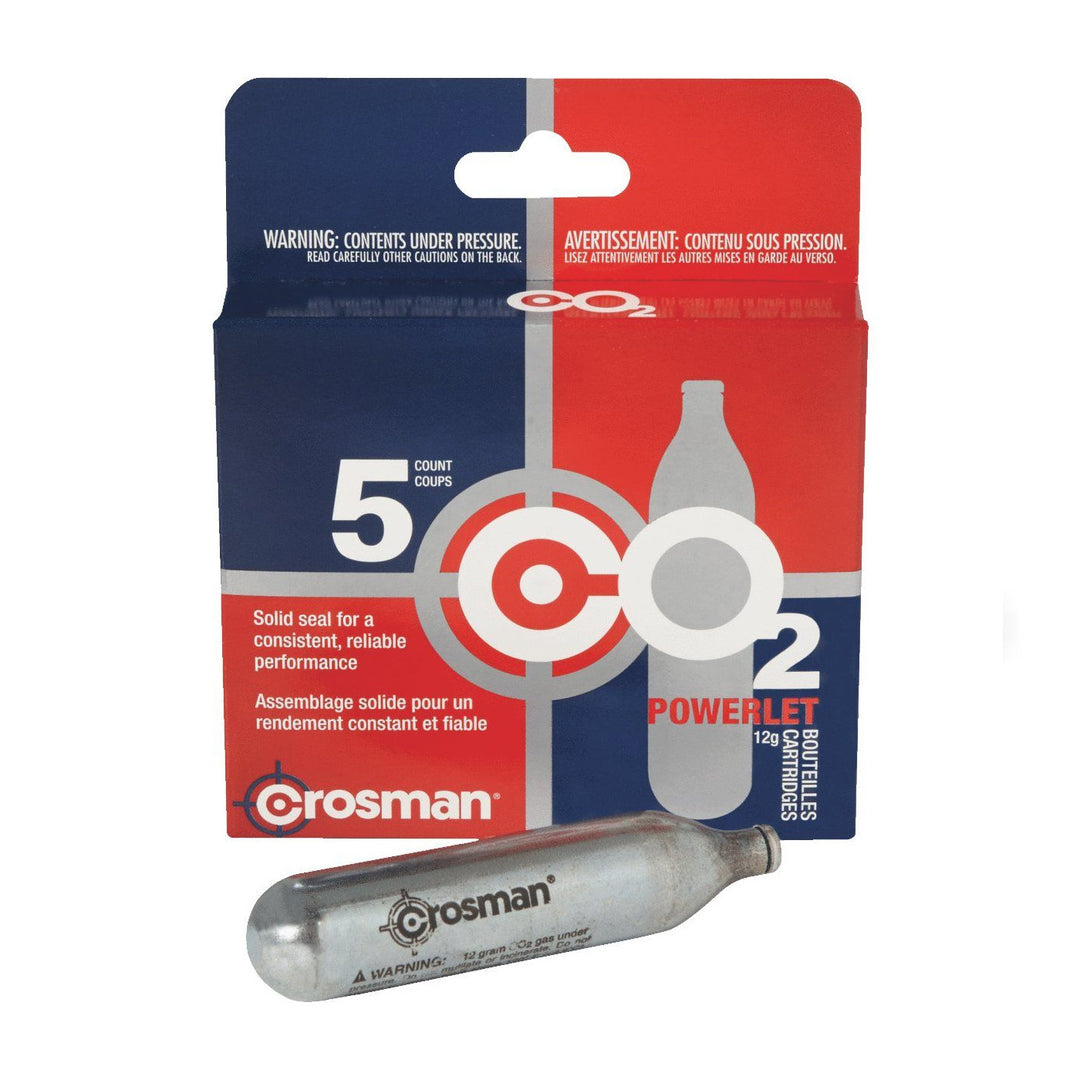 Crosman CO2 Powerlet 12gram Cartridges - 5pk