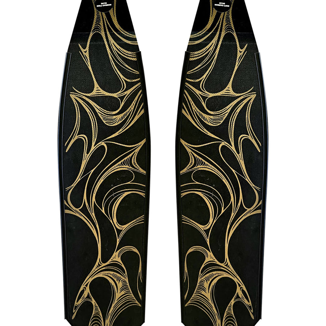 DiveR Carbon Blades - Its Gold Soft / Gold/Black