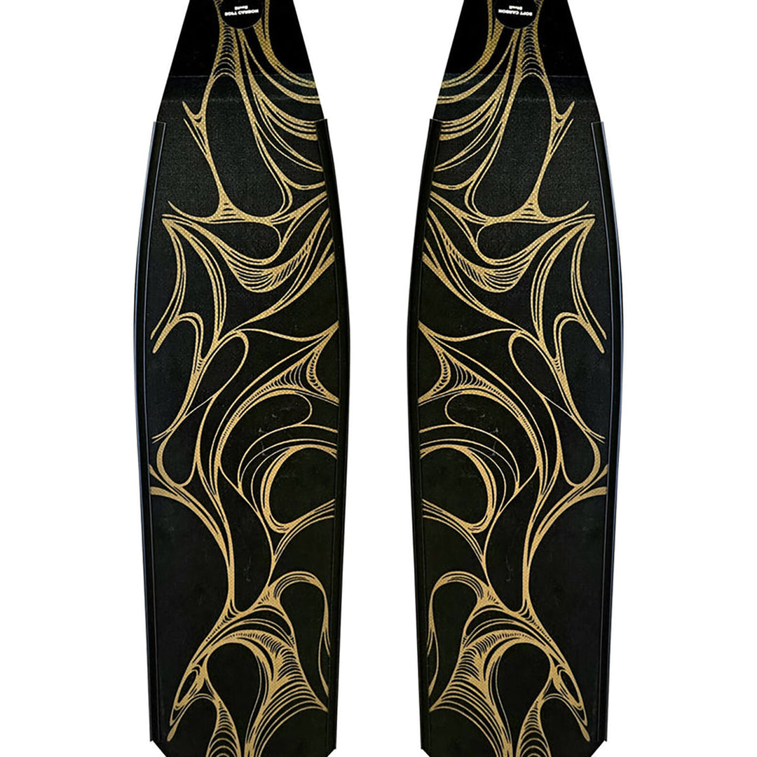 DiveR Carbon Blades - Its Gold Soft / Gold/Black