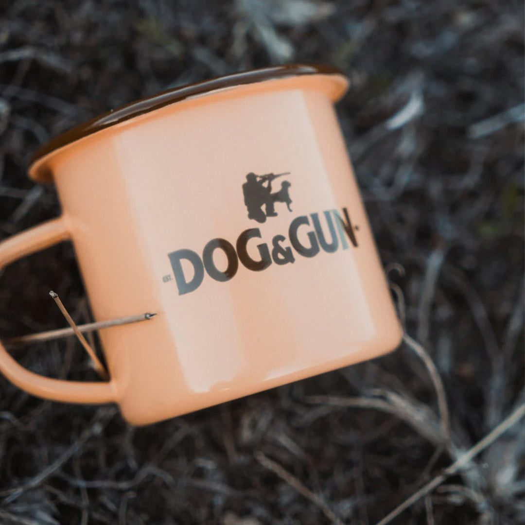 Dog & Gun 300ml Enamel Mug Desert Clay