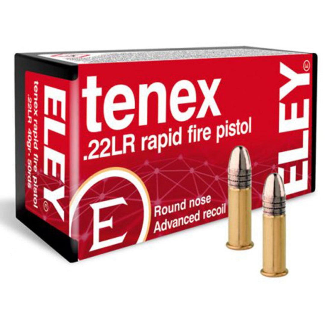 Eley Tenex Rapid Fire Pistol 22 LR - Rimfire Ammo - 50 Rounds .22 LR