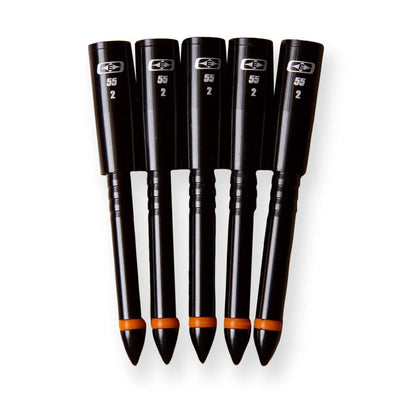 Easton 5mm Match Grade Halfout - 55 Gr Aluminum - 6 Pack