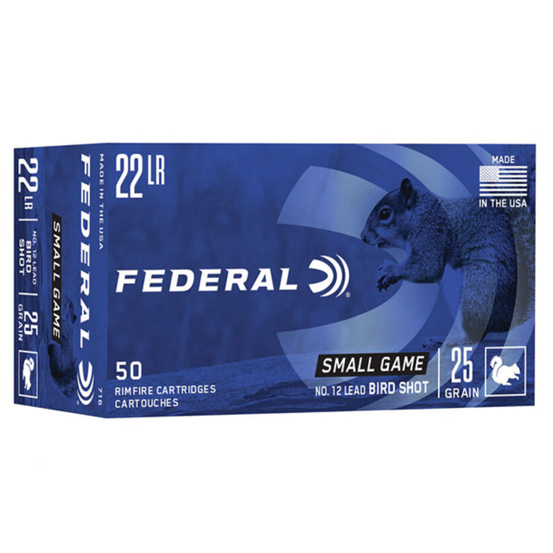 FEDERAL 22LR NO.12 BIRDSHOT Rimfire Ammo - 50 Rounds .22 LR