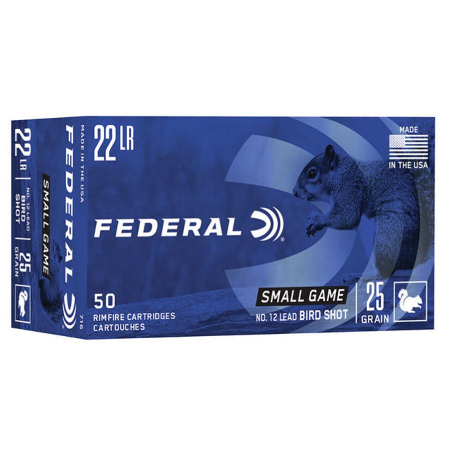 FEDERAL 22LR NO.12 BIRDSHOT Rimfire Ammo - 50 Rounds .22 LR