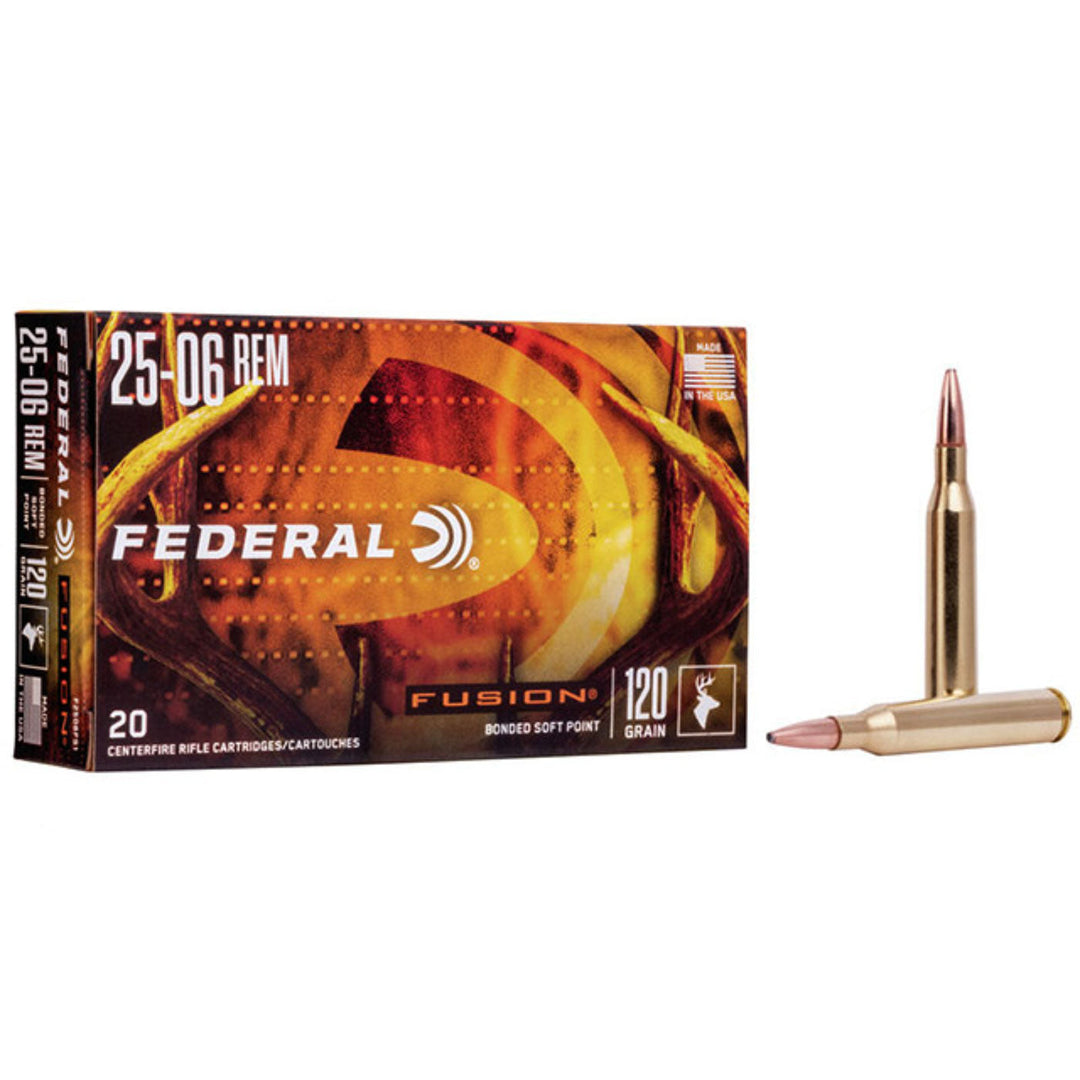 Federal Fusion 25-06 Rem 120 Grain - Centrefire Ammo - 20 Rounds .25-06 REM