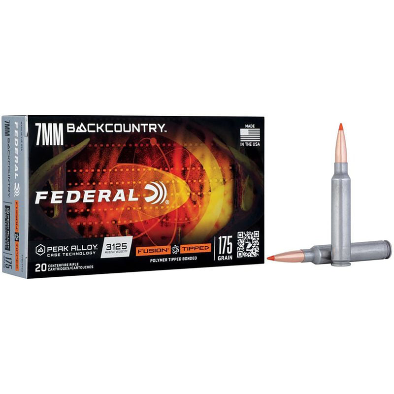 Federal 7mm Backcountry 175Gr Fusion Tipped Centrefire Ammunition - 20 Rounds