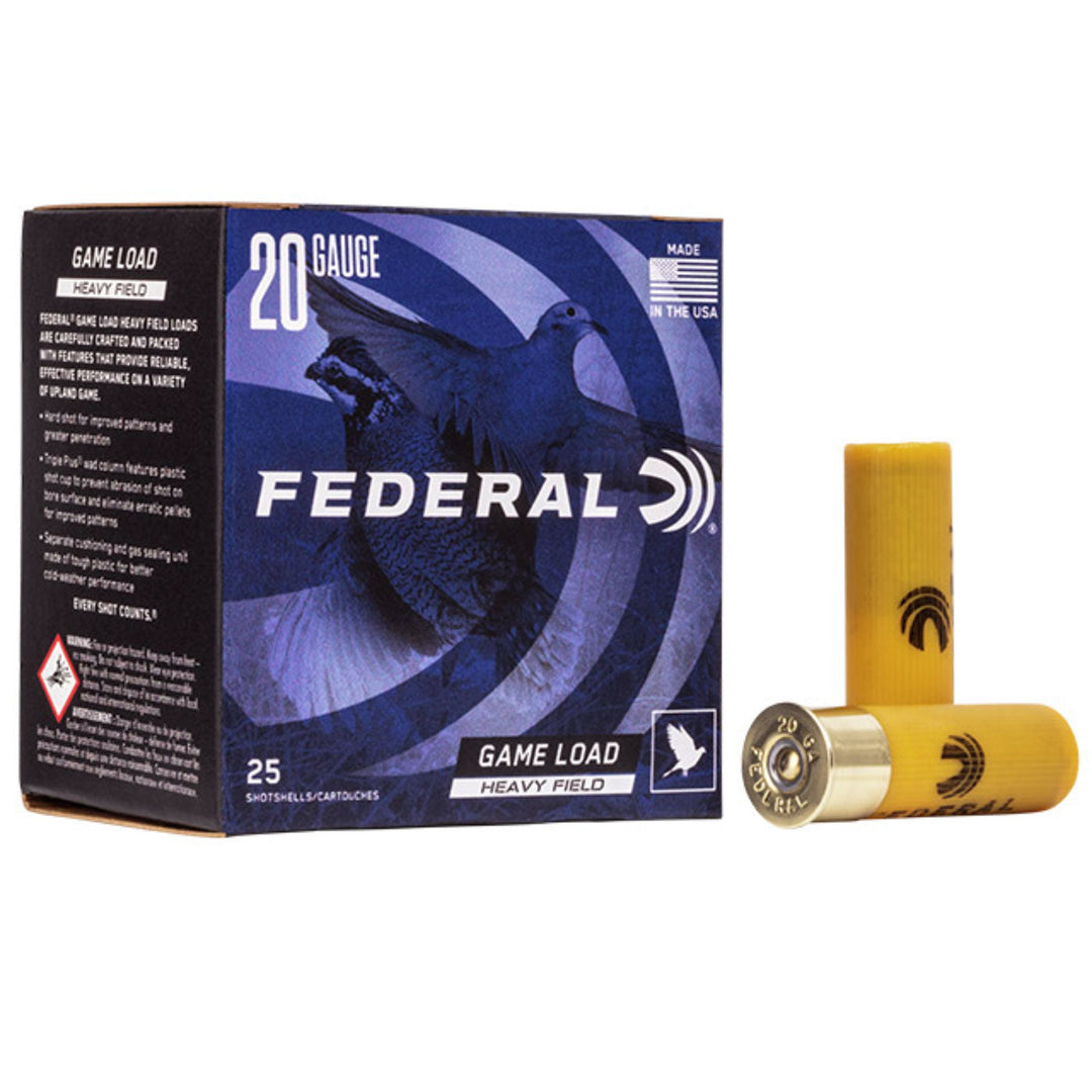 Federal Game-Shok Shot Shell - 28 Gram Load - 1220 FPS - Size 4 - 20 Gauge - 25 Rounds 20 GAUGE