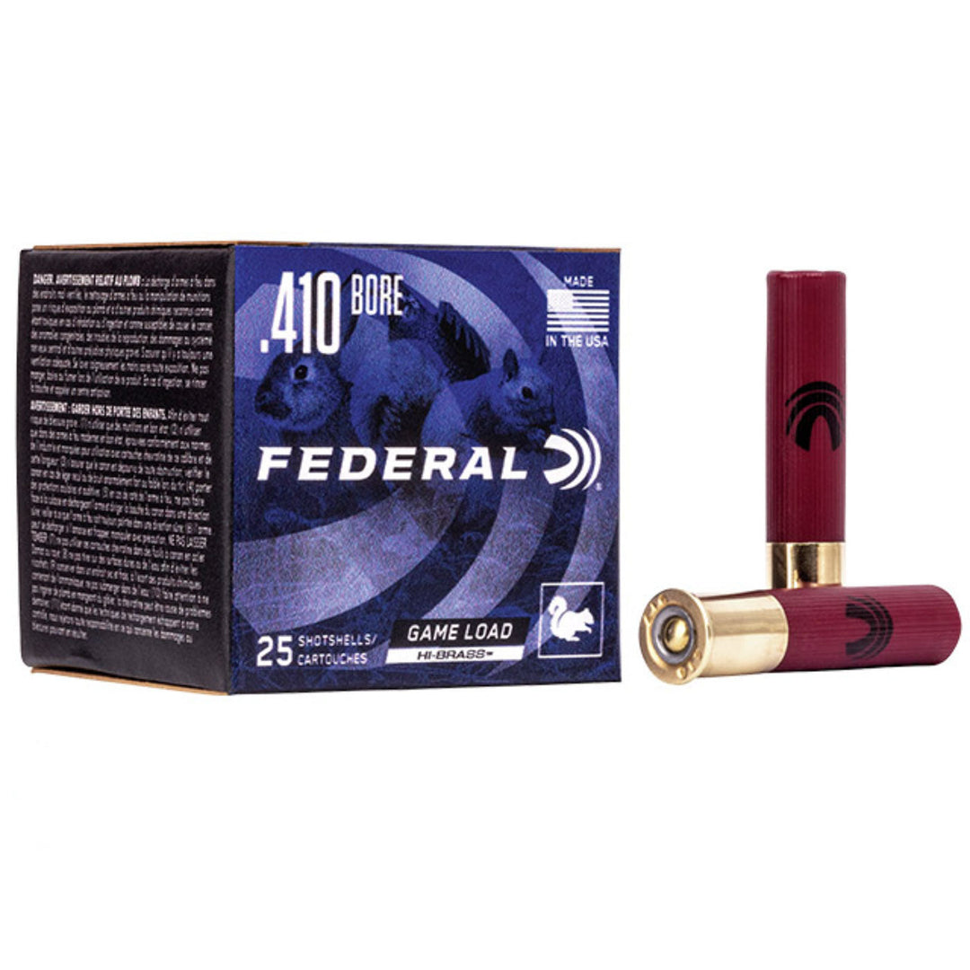 Federal Game-Shok Shot Shell - 3 Inch Load - 1135 FPS - Size 4 - 410 Gauge - 25 Rounds 410 GAUGE