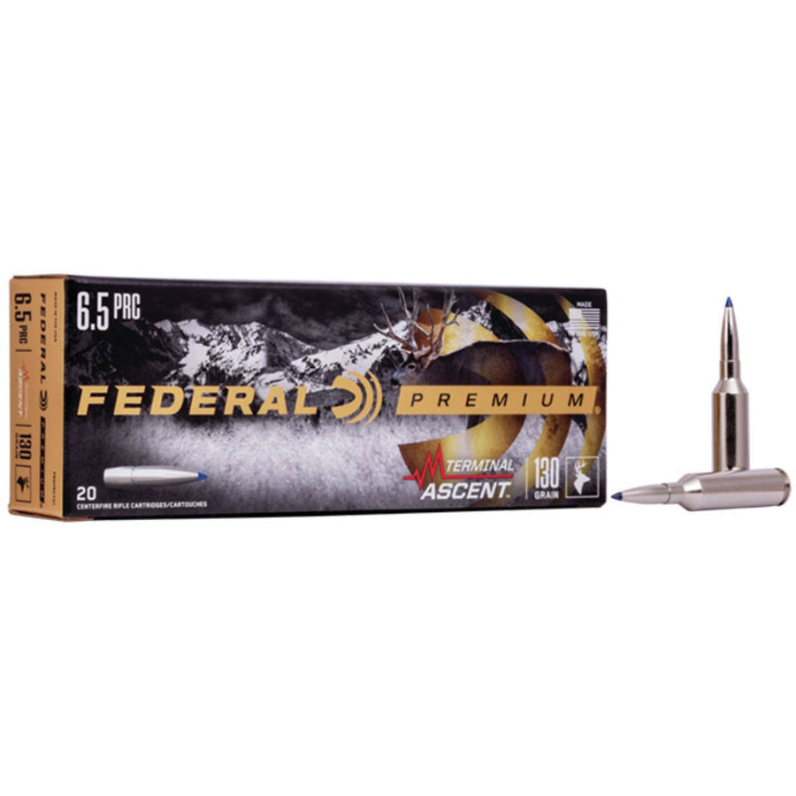 Federal Terminal Ascent 6.5 PRC 130 Grain - Centrefire Ammo - 20 Rounds 6.5 PRC