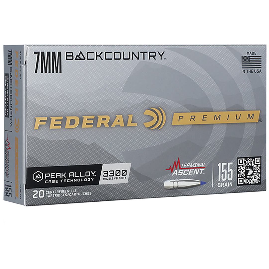 Federal 7mm Backcountry 155Gr Terminal Ascent Centrefire Ammunition - 20 Rounds