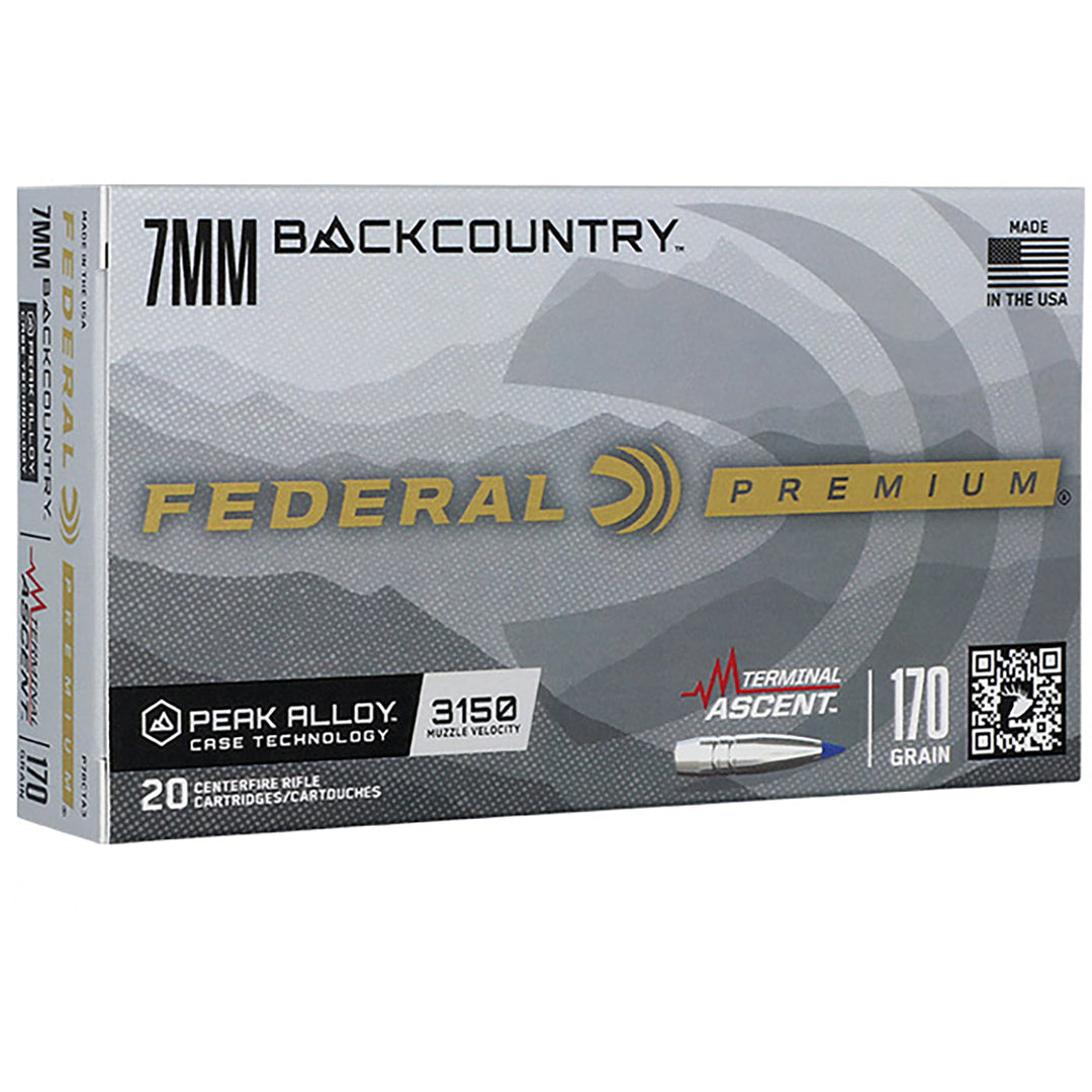 Federal 7mm Backcountry 170Gr Terminal Ascent Centrefire Ammunition - 20 Rounds