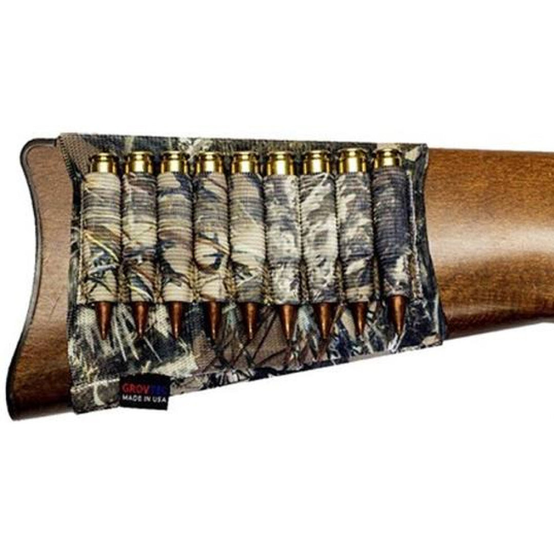 GrovTec Buttstock Cartridge Shell Holder Rifle Open Style TrueTimber Camo
