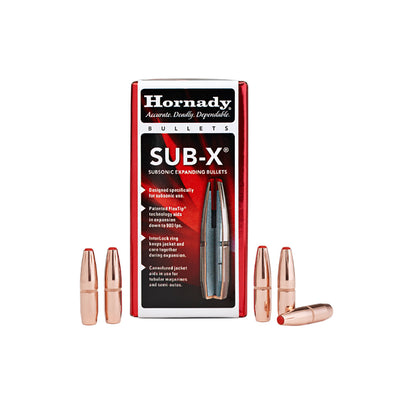 Hornady .30 Cal 175gr SUB-X Projectiles - 50 Pack (30-30 WIN)