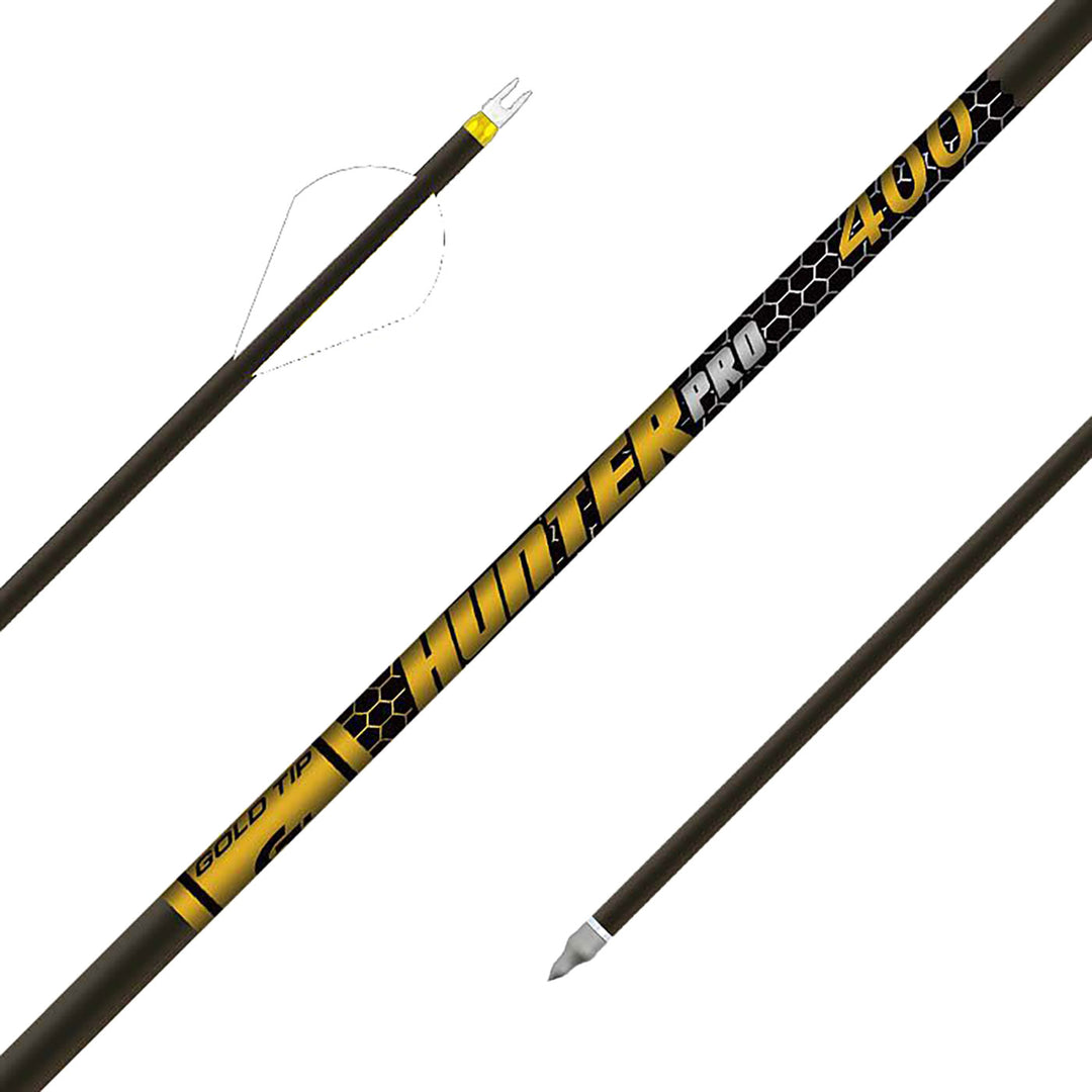 Gold Tip Hunter PRO Arrow Bare Shafts - 12pk