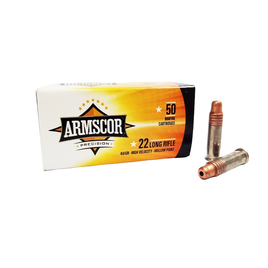PPU High Velocity RX 22 Hornet 40Gr Soft Point Rimfire Ammo - 50 Rounds .22 HORNET
