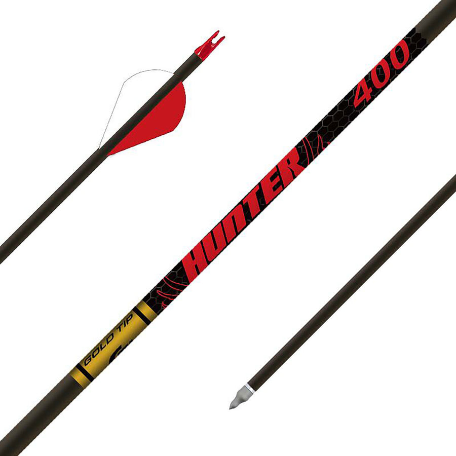 Gold Tip Hunter Raptor Fletched Arrows - 12pk