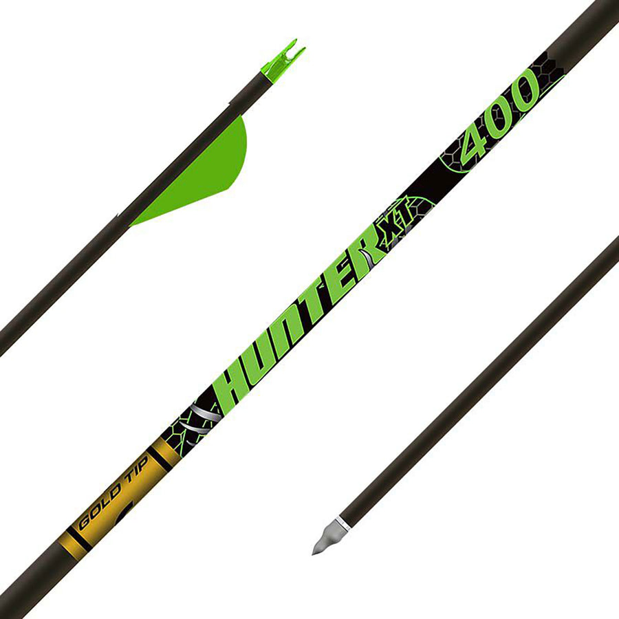 Gold Tip Hunter XT Raptor Fletched Arrows - 6pk