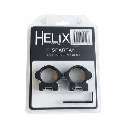 Helix Spartan Aluminium Weaver Scope Rings - 30mm