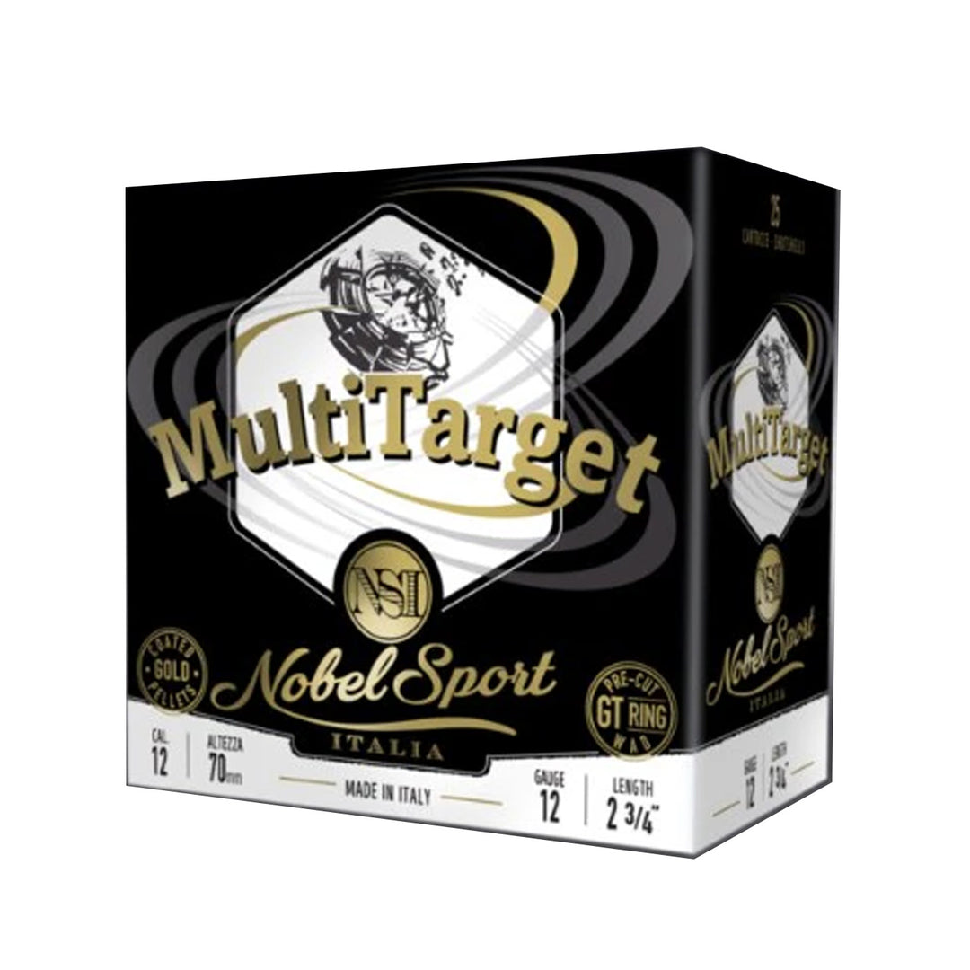 NSI Multitarget Shot Shell Ammo - 12 Gauge - 24gm - 1322 fps - 7.5 - 25 Rounds