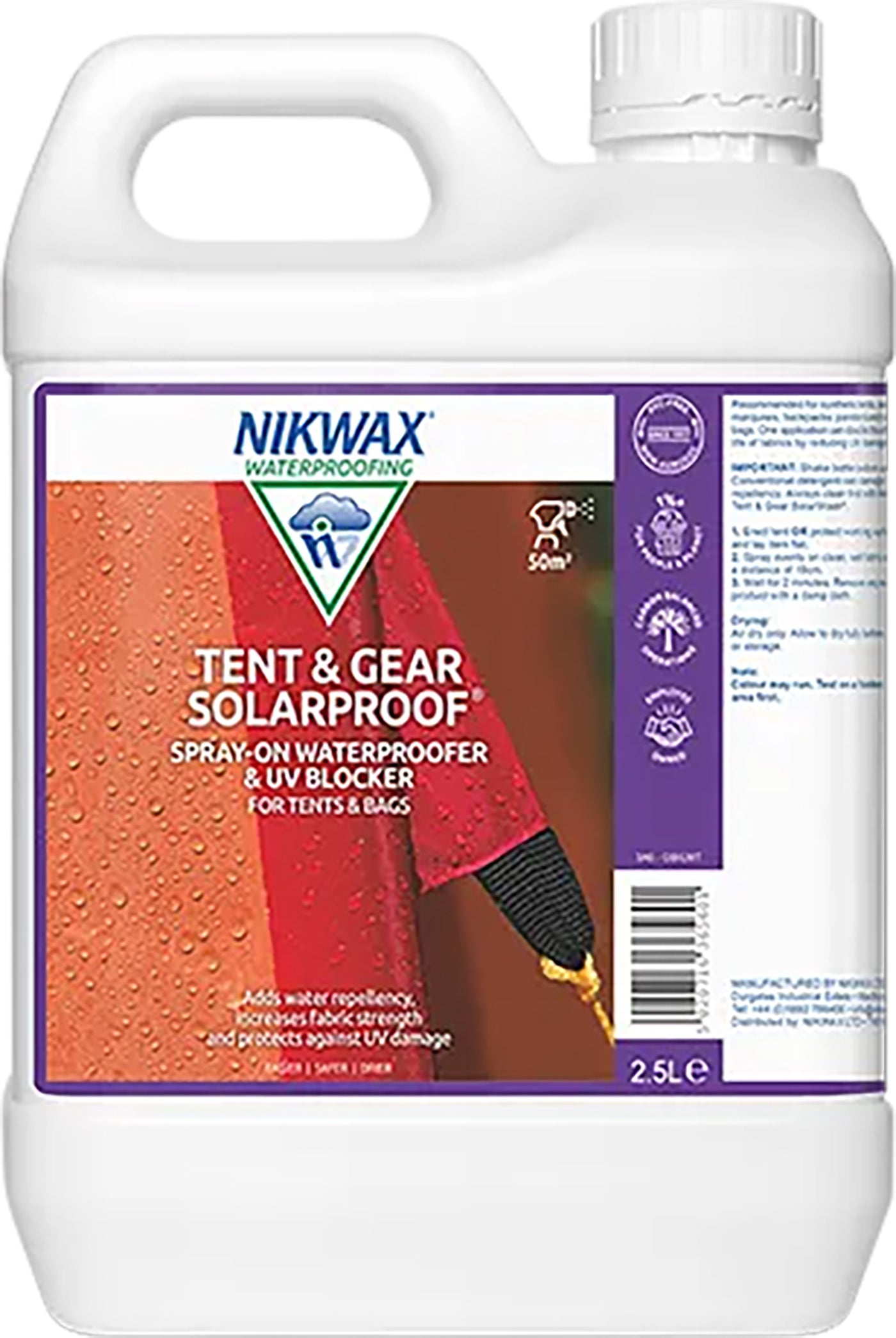 Nikwax Sátor és felszerelés napelemes mosó spray 2.5l Nikwax Sátor és felszerelés napelemes mosó spray 2.5l